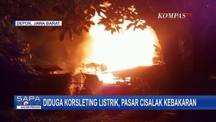 Video herunterladen: Diduga Korsleting Listrik, Pasar Cisalak Depok Kebakaran