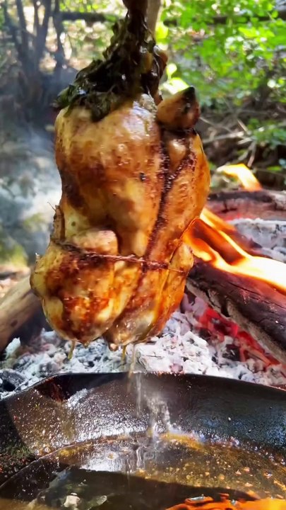 Chicken hang grill