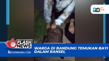 WARGA DI BANDUNG MENEMUKAN BAYI DI DALAM RANSEL, DIDUGA BAYI MASIH BERNAFAS