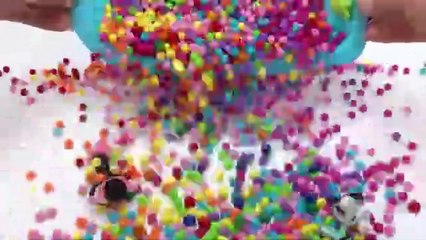 Mixing candy with making rainbow