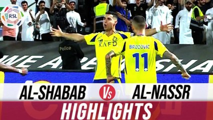 Al Nassr vs Al Shabab 2-1 - All Goals & Highlights - 2024 Ronaldo goals
