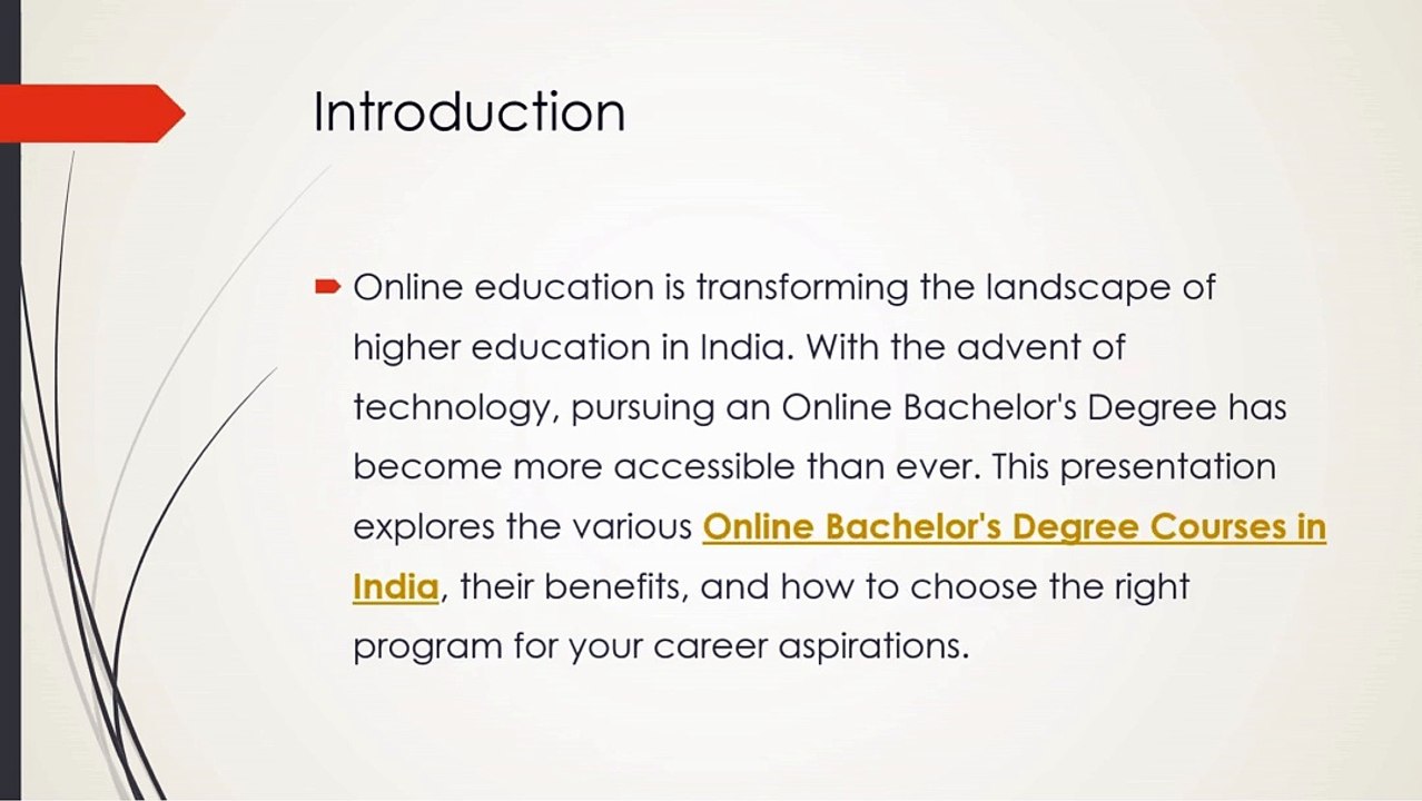 A Comprehensive Guide to Online Bachelor's Degree Courses in India