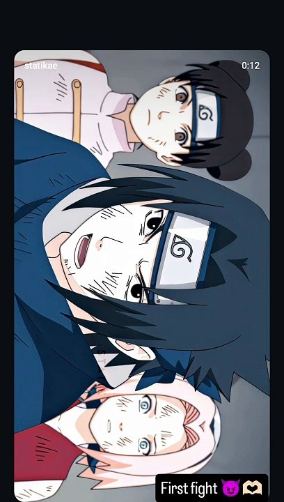 Naruto and sasuke first fight