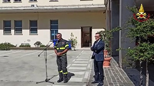 Messa in servizio e benedizione dei nuovi mezzi dei vigili del fuoco di Pescara