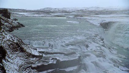 Sunrise Earth - Scandinavian Waterfall
