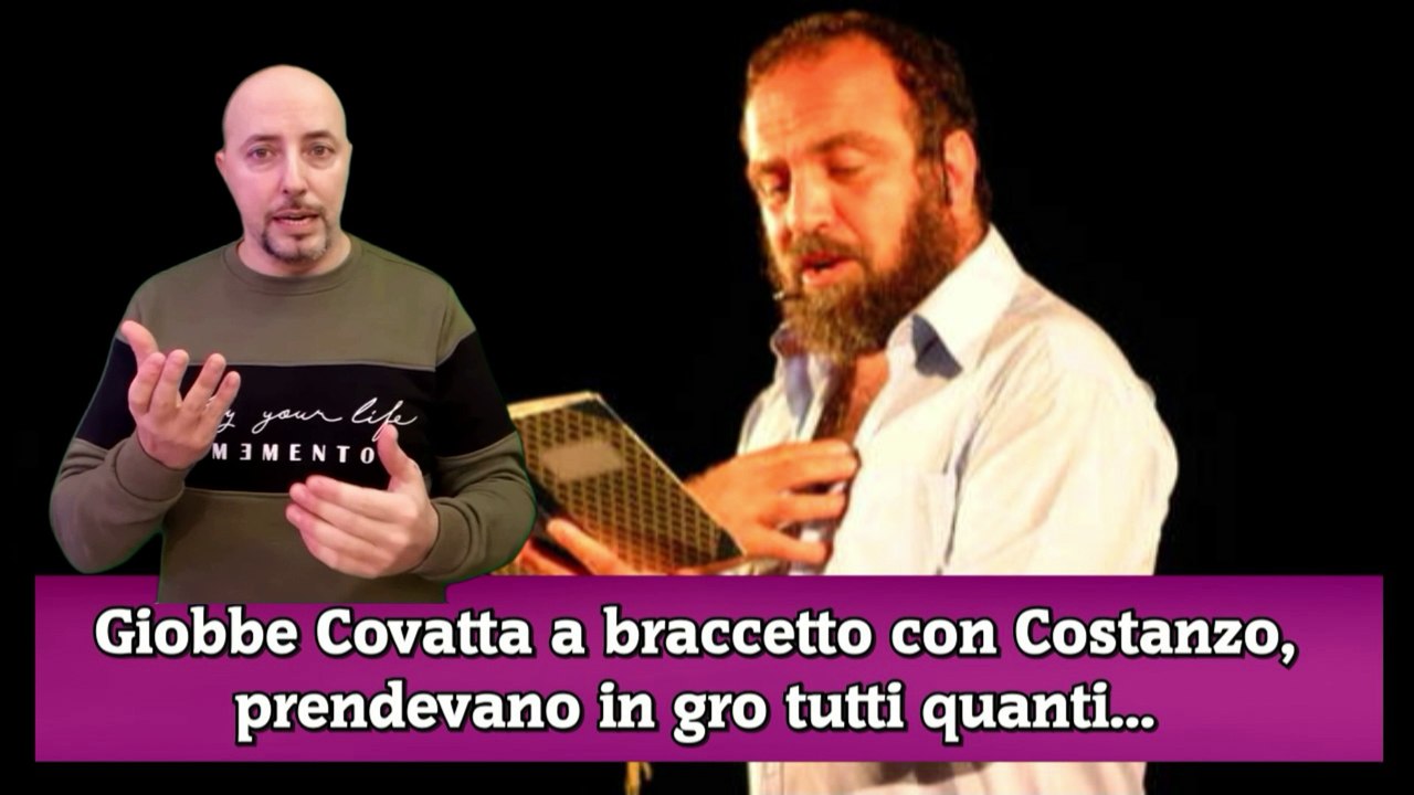 Giobbe Covatta a braccetto con Costanzo, prende...
