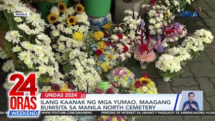 Ilang kaanak ng mga yumao, maagang bumisita sa mga sementeryo | 24 Oras Weekend