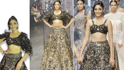 Bombay Times Fashion Week में BB OTT 3 Winner Sana Sultan ने Black Shimery Lehanga में ढाया कहर