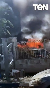 احتراق سيارة إثر سقوط صاروخ أطلق من لبنان باتجاه حيفا