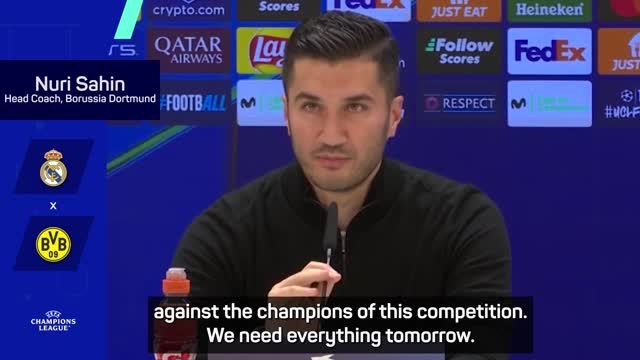'Mentality is not enough to survive against Real Madrid' - Sahin
