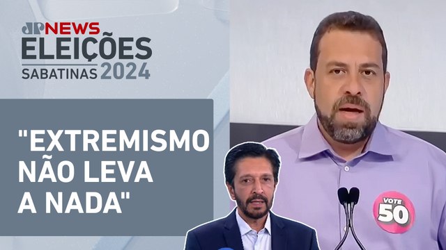 Ricardo Nunes critica Boulos: Foi condenado 28 vezes só no 2º turno | SABATINA JP