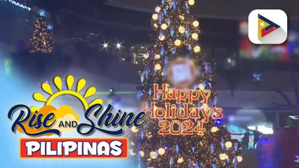 Giant Christmas Tree sa isang mall, pinailawan na kasabay ng paglulunsad ng bagong pasyalan sa kapaskuhan