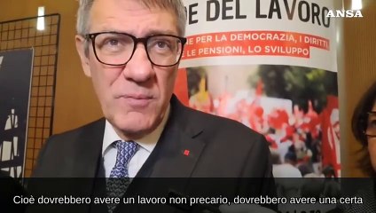 Manovra, Landini: "Bonus bebe'? Meglio cancellare la precarieta'"