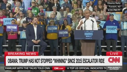 ‘You’d be worried if grandpa acted like this’: Obama takes swipe at Trump during Arizona rally