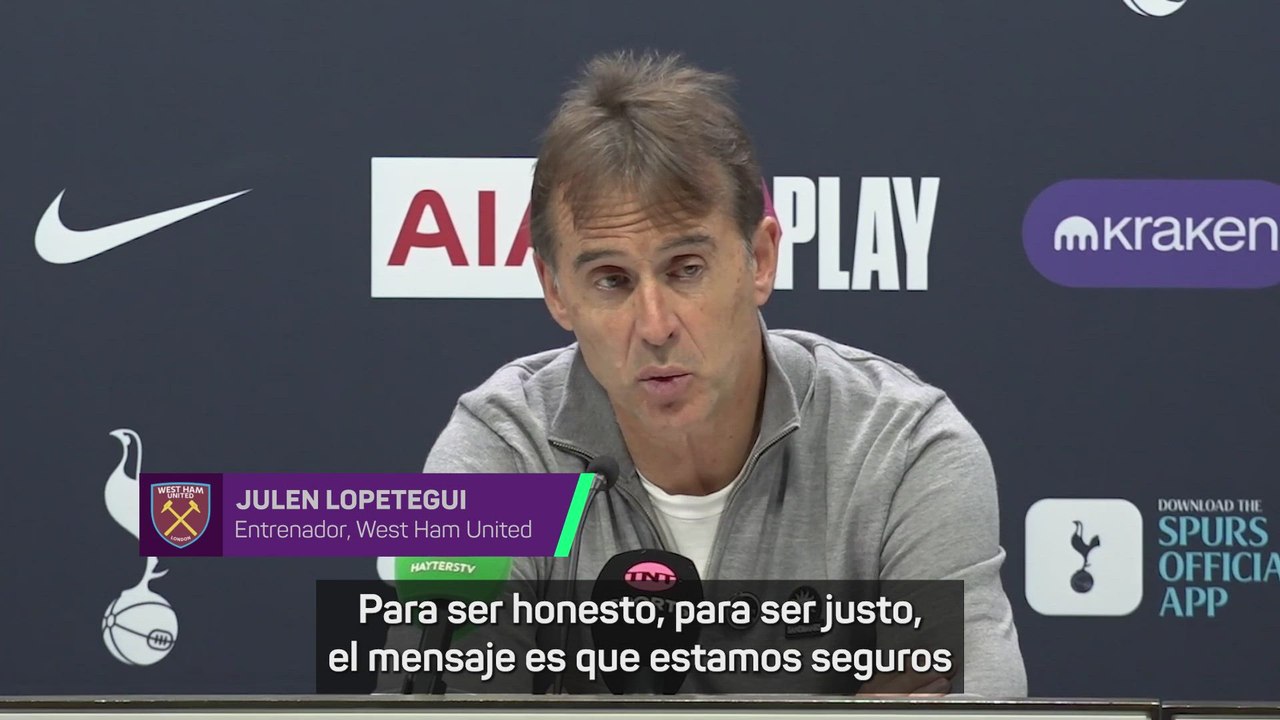 Lopetegui: "Estoy seguro que somos capaces de salir adelante"