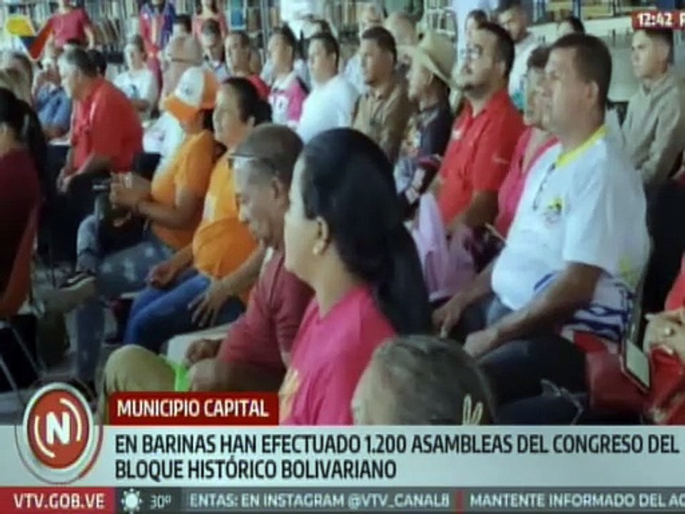 Mil 200 asambleas se han realizado en el estado Barinas rumbo al Gran Congreso del Bloque Histórico