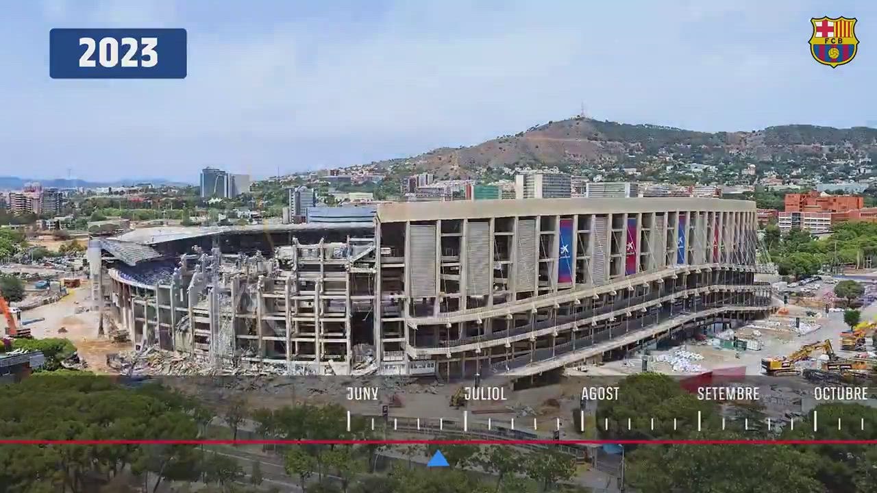 Mind-Blowing evolution: the stunning transformation of the new Spotify Camp Nou