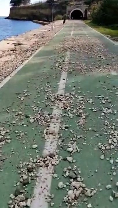 La Via Verde piena di sassi