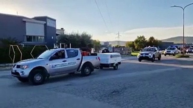 Mezzi e uomini della Protezione civile in partenza dall'Abruzzo