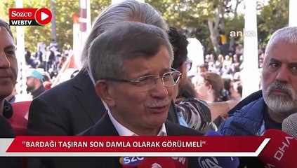 Gelecek Partisi Lideri Davutoğlu: "Yenidoğan çetesi bardağı taşıran son damla olarak görülmeli"