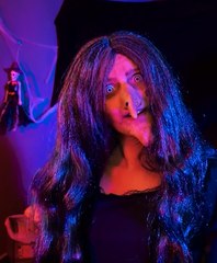 This is what perfection looks like: A beautiful girl is transformed into a spooky witch