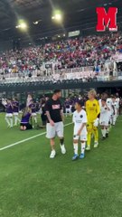 Messi and Suarez made appearances as mascots for Thiago and Benjamin's Inter Miami academy team