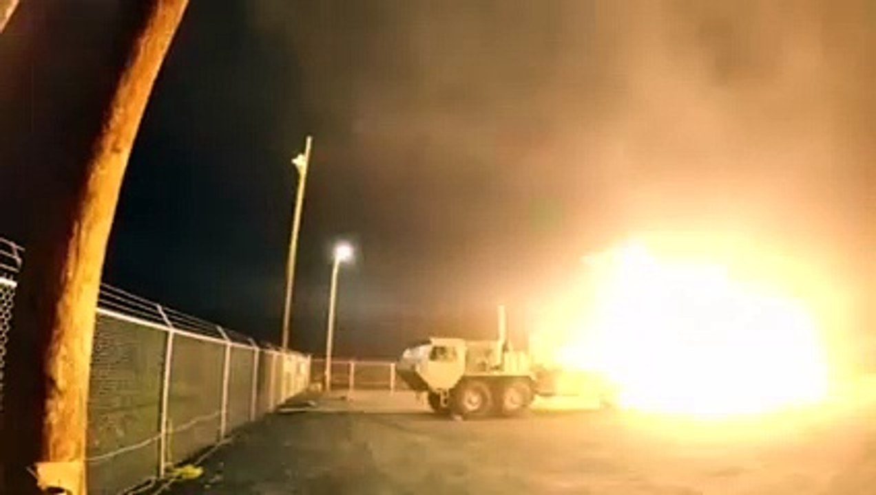 Test of the THAAD missile defense system coming to Israel from the US