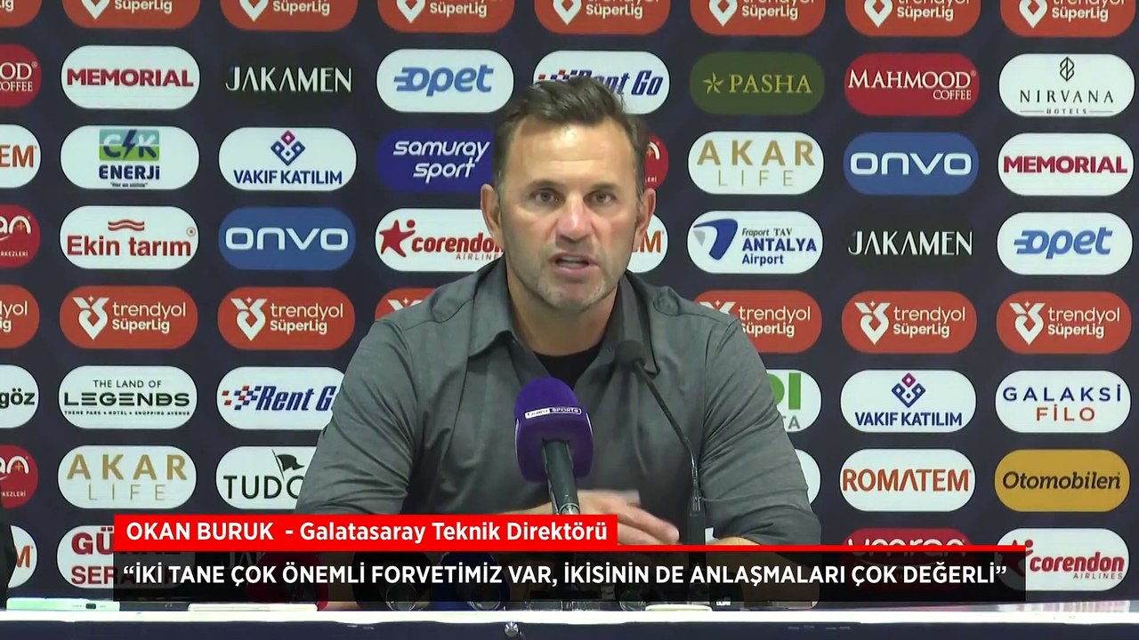 Galatasaray Teknik Direktörü Okan Buruk: Galibiyetle döndüğümüz için mutluyuz
