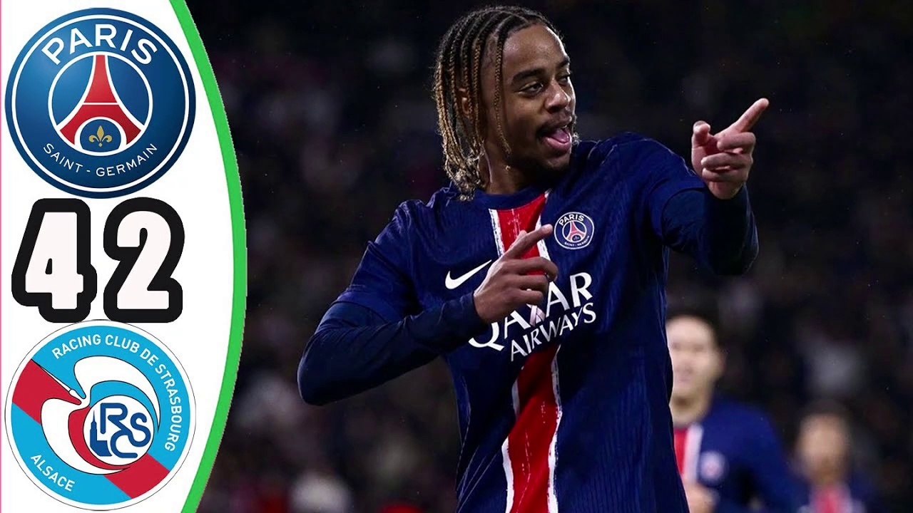 PSG vs Strasbourg 4-2 || Extended Highlights || Ligue 1 2024/25