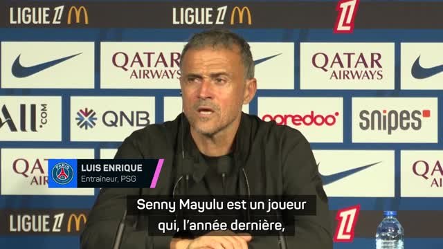 PSG - Luis Enrique : “Mayulu aurait pu partir, il est resté, j’en suis ravi !”