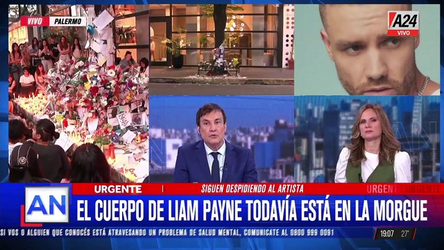 Homenaje a Liam Payne en Buenos Aires: Un altar improvisado en la vereda