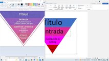 ✍ Como HACER una PIRÁMIDE INVERTIDA en WORD FÁCIL y RÁPIDO