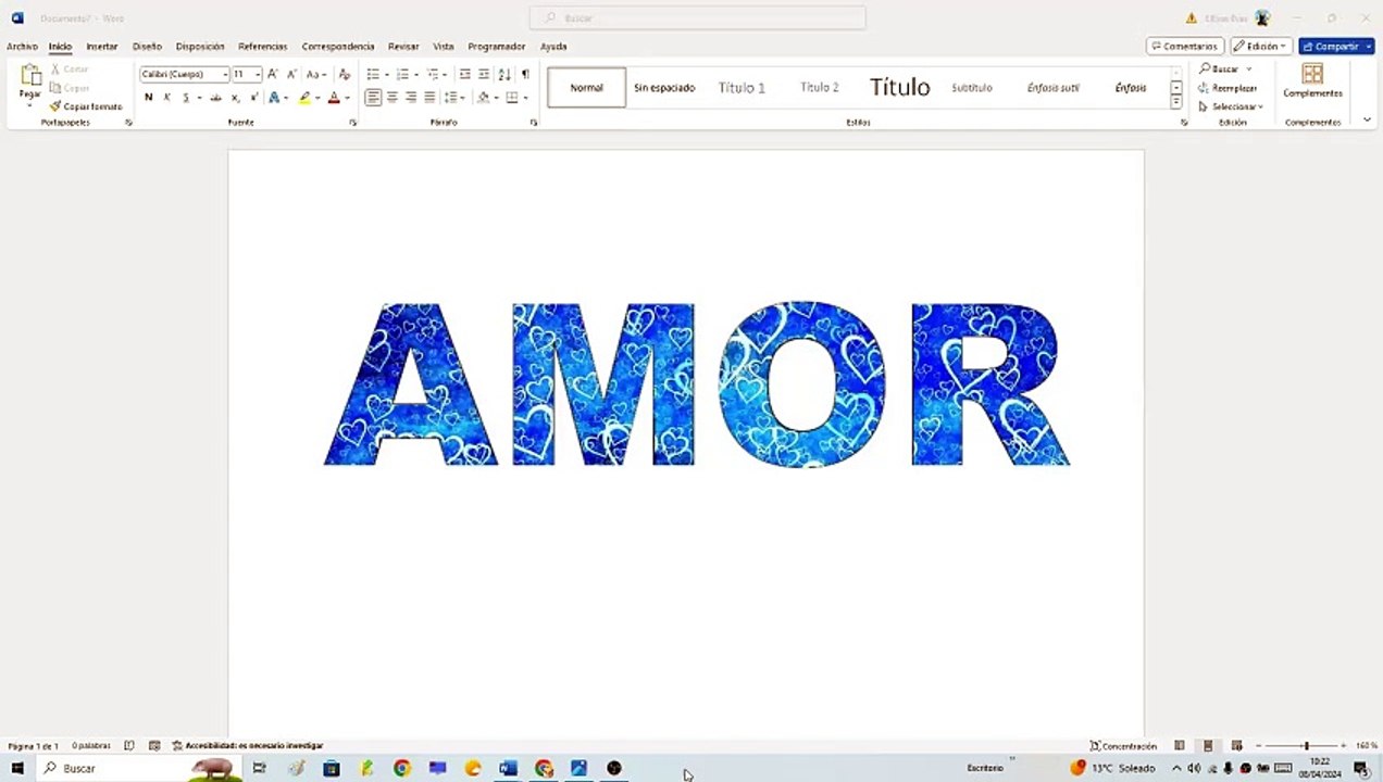 ⛱ TEXTO con IMAGEN de FONDO en WORD - MÁSCARA de TEXTO con IMAGEN❗❕