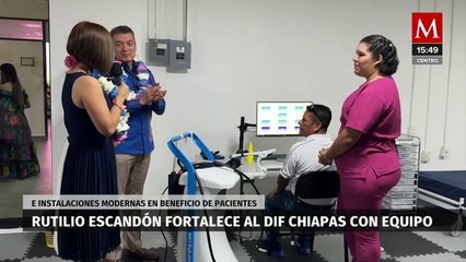 Download Video: El gobernador de Chiapas, Rutilio Escandón fortalece al DIF Chiapas con equipos tecnológicos