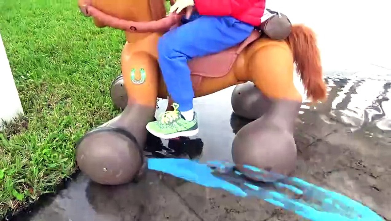Diana and her Brother Playing In The Rain