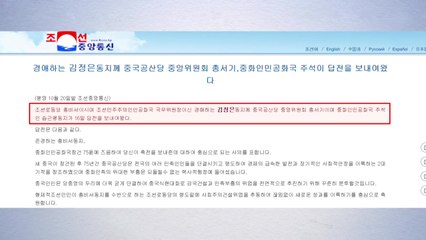 시진핑, 김정은에 답전..."세계 평화 위해 공헌 용의" / YTN