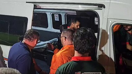 Yendrick Ruíz salió en ambulancia de juego ante la Liga.