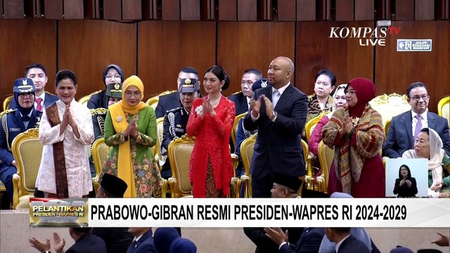 Momen Anggota Parlemen Teriak 'Prabowo' Jelang Pidato Pertama Prabowo Sebagai Presiden RI