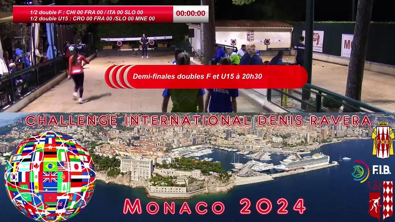Demi-finales double féminin, Challenge Denis Ravera, Monaco 2024