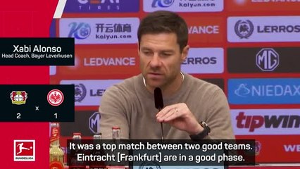 Beating Frankfurt 'a win that Leverkusen can build on' - Alonso
