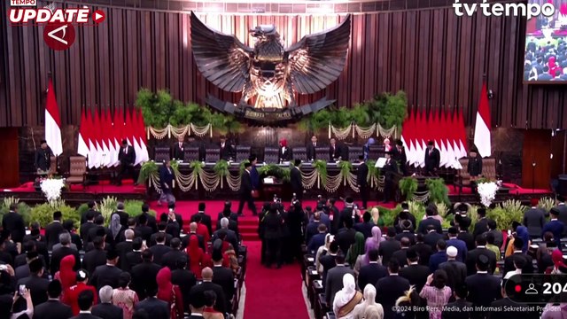 Prabowo Subianto-Gibran Rakabuming Raka Resmi Dilantik Menjadi Presiden dan Wakil Presiden