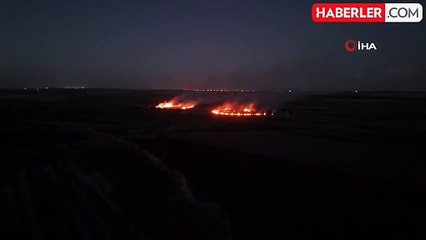 Diyarbakır'da Anız Yangını Görüntülendi