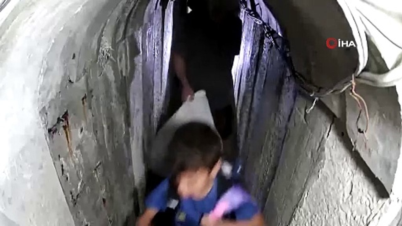 Yahya Sinvar'ın 7 Ekim'den bir gün önceki görüntüleri ortaya çıktı! Ailesi ile o tünelde kalıyordu