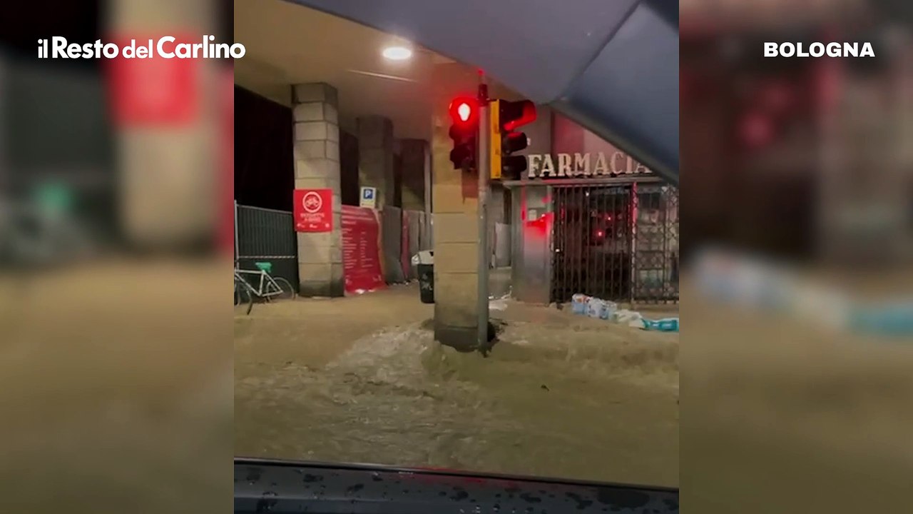 Bologna, via Riva Reno allagata