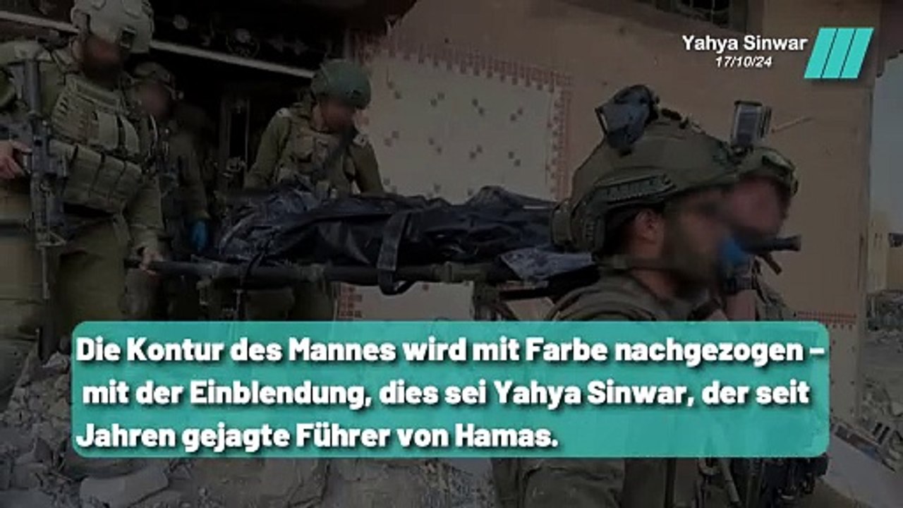 Yahya Sinwar kurz vor seiner Exekution gefilmt