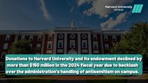 Major Drop in Harvard Donations After Antisemitism Protests