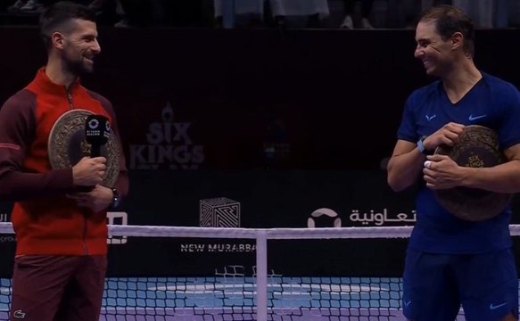 Tennis - Six Kings Slam 2024 - Novak Djokovic to Rafael Nadal : Don't leave tennis, stay with us a little longer