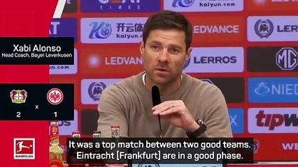 Beating Frankfurt 'a win that Leverkusen can build on' - Alonso