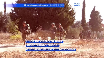 Medio Oriente, Idf smantella i tunnel di Hezbollah in Libano
