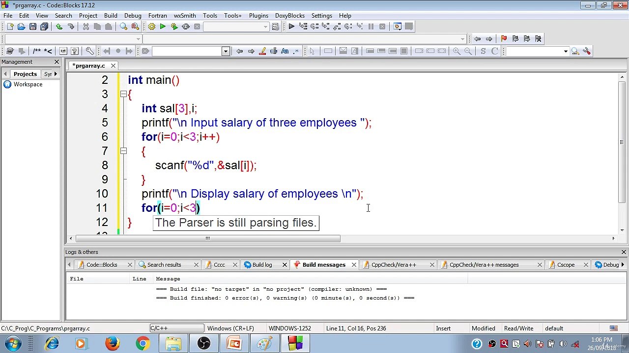 Learn Programming Technique C to Master Skills - First Program of Array